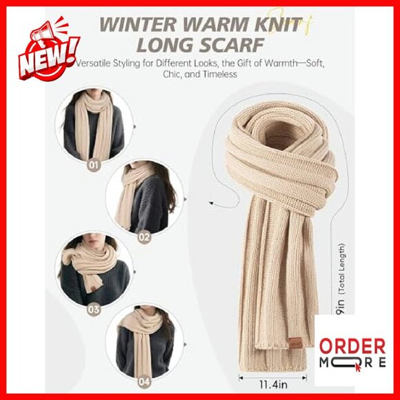 Fleece Lined Winter Set: Beanie, Scarf, Gloves, Earmuffs main image 5
